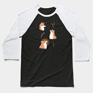 Three foxes Baseball T-Shirt